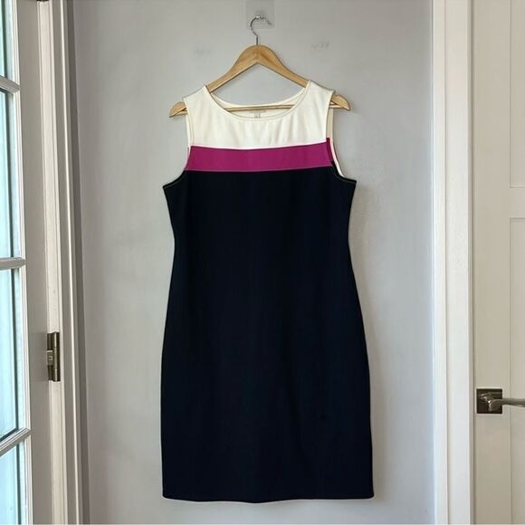 Talbots Shift Dress Colorblock - Picture 1 of 6